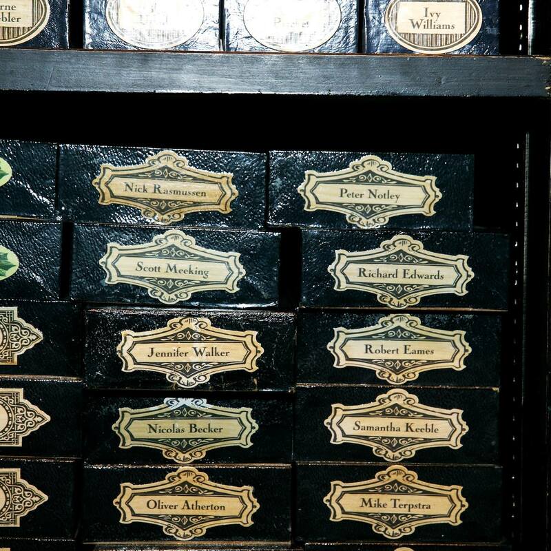 Wand boxes at Harry Potter Studio tour